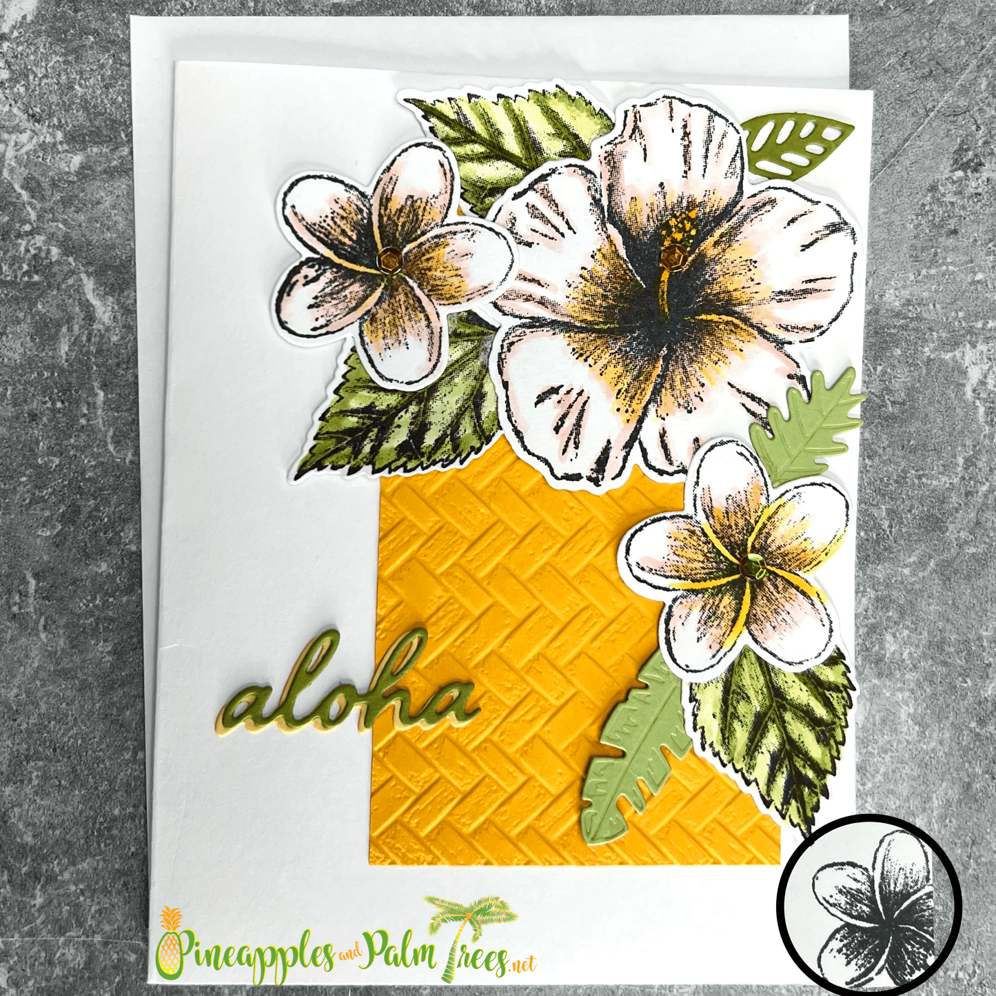 Greeting Card: Aloha - tropical