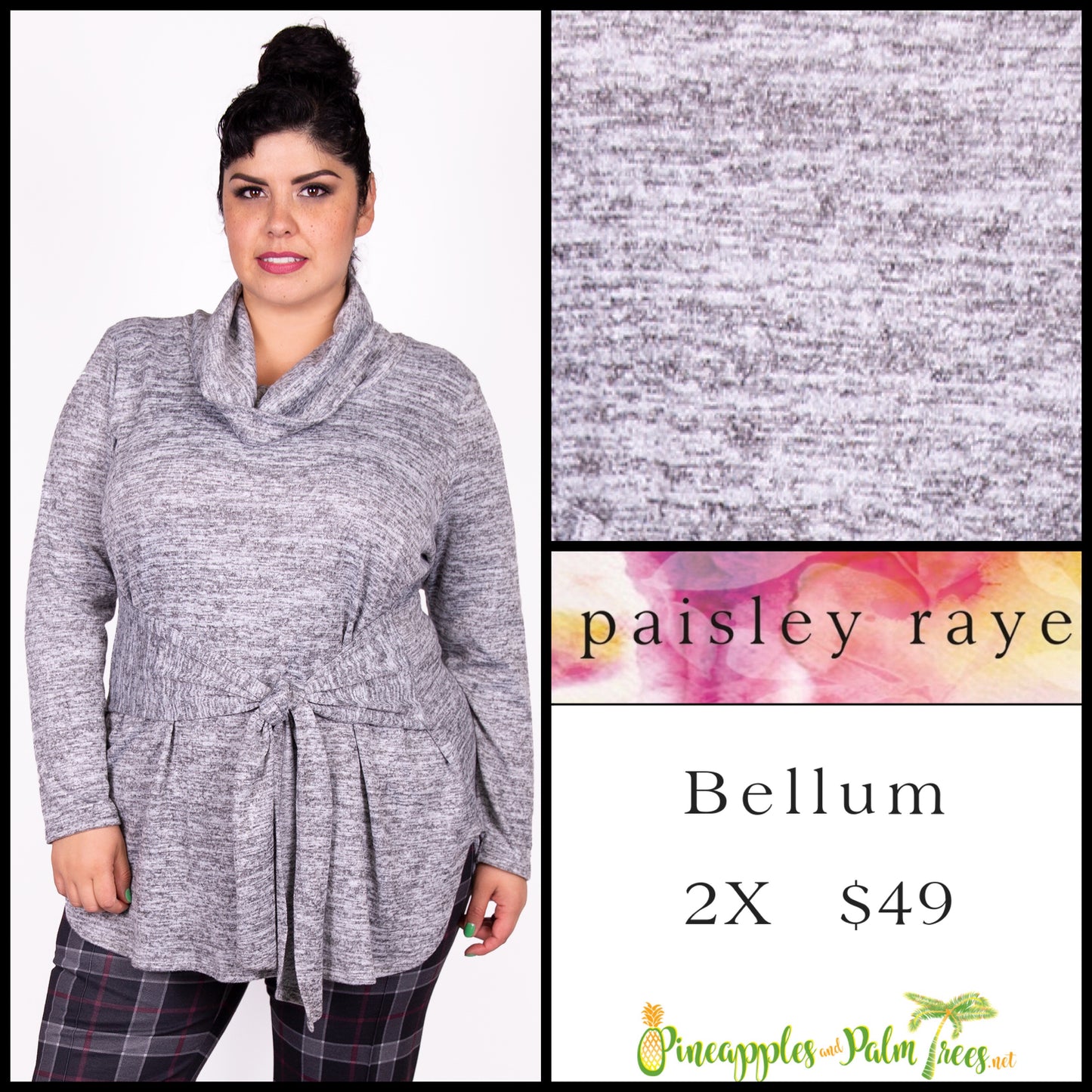 Top: Bellum 2X - gray