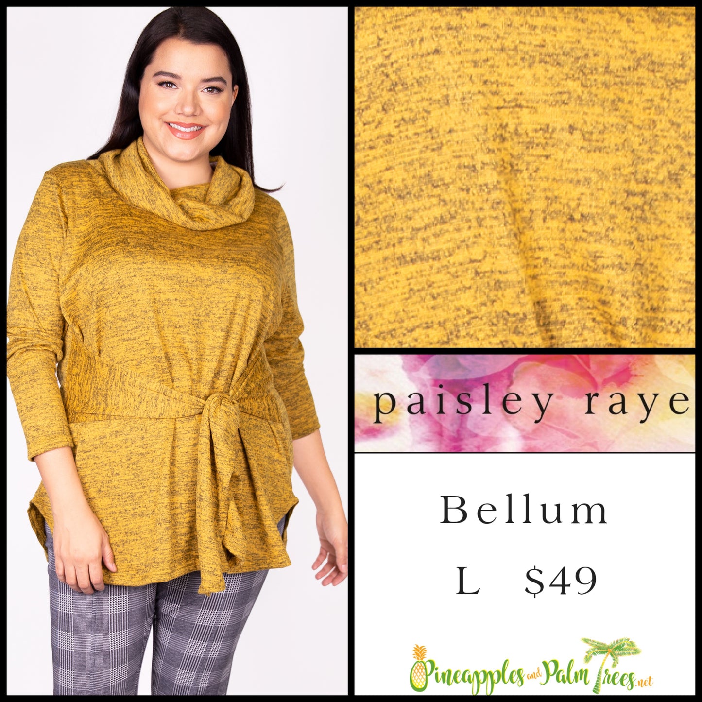 Top: Bellum L - yellow
