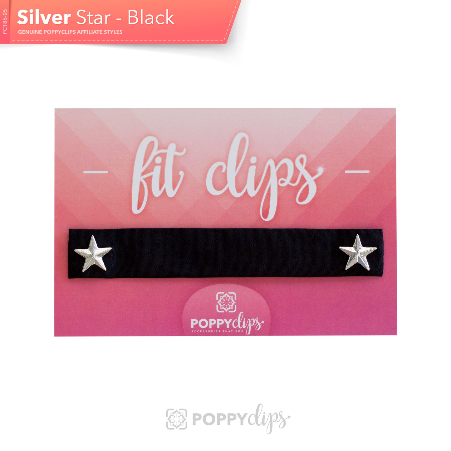 FitClips: Silver Star - black