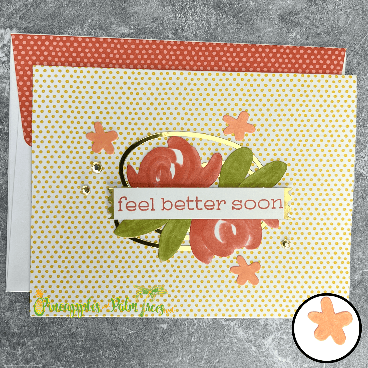 Greeting Card: Feel Better Soon - water color floral