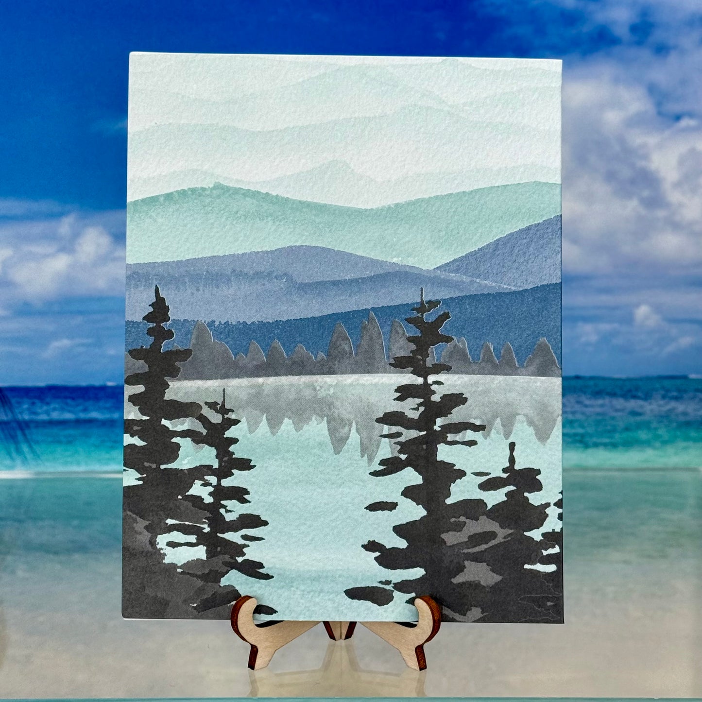 Greeting Card: Thank You For Being the Person You Are - mountains