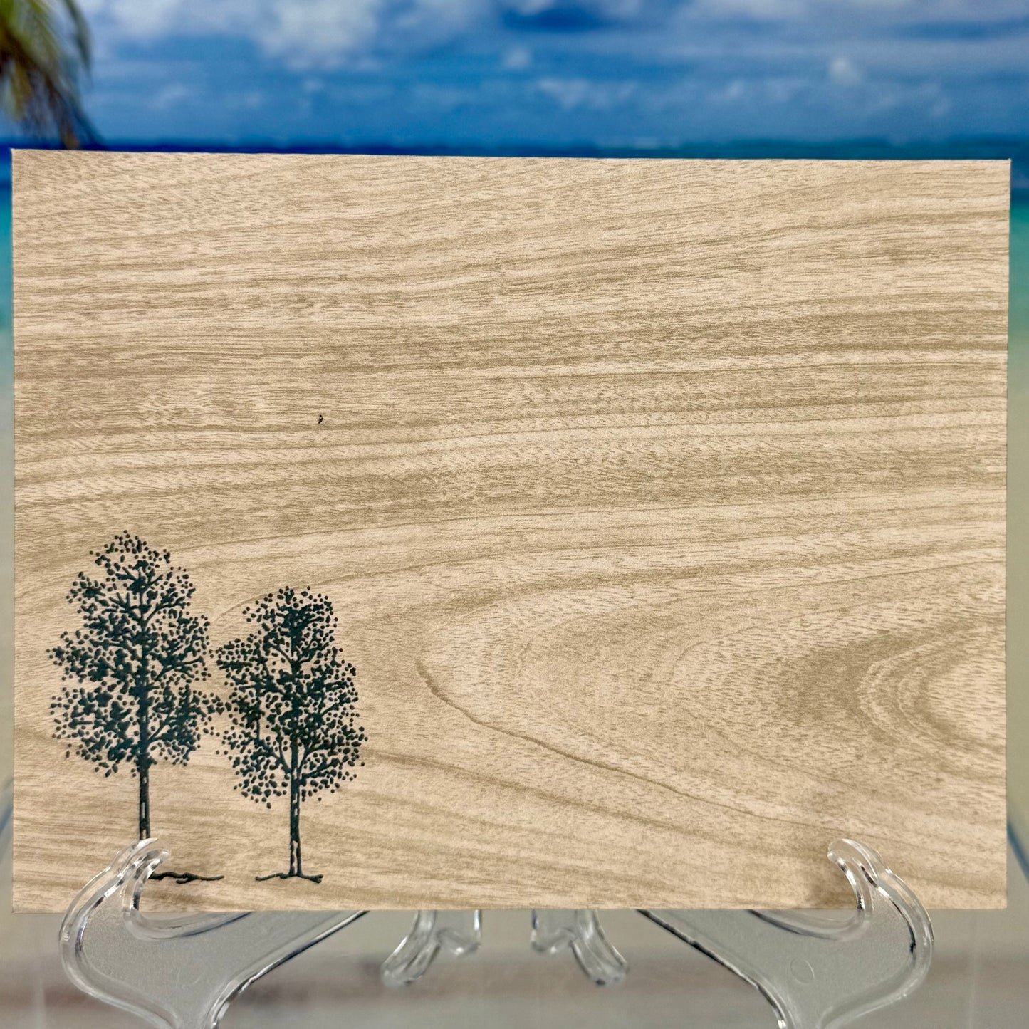 Greeting Card: With Love & Admiration To The Most Amazing Person - trees