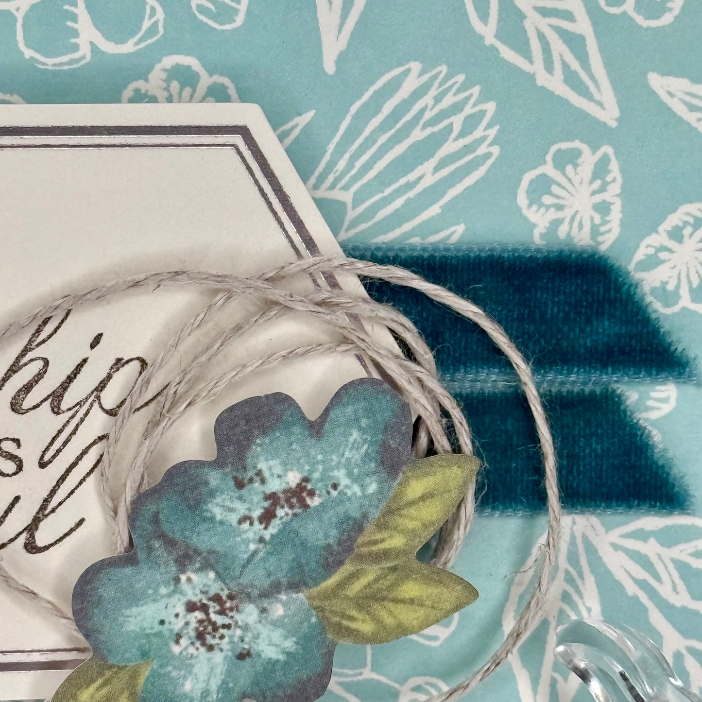 Greeting Card: Your Sweet Friendship Refreshes the Soul - blue