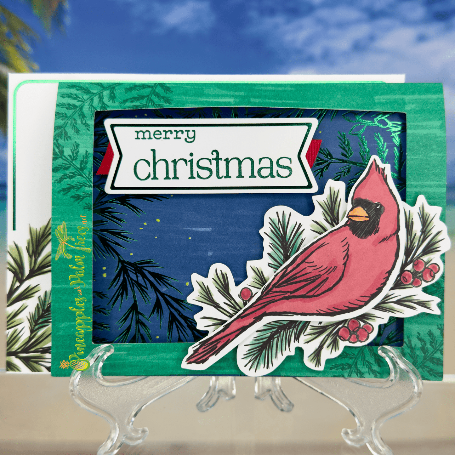 Greeting Card: Merry Christmas - cardinal