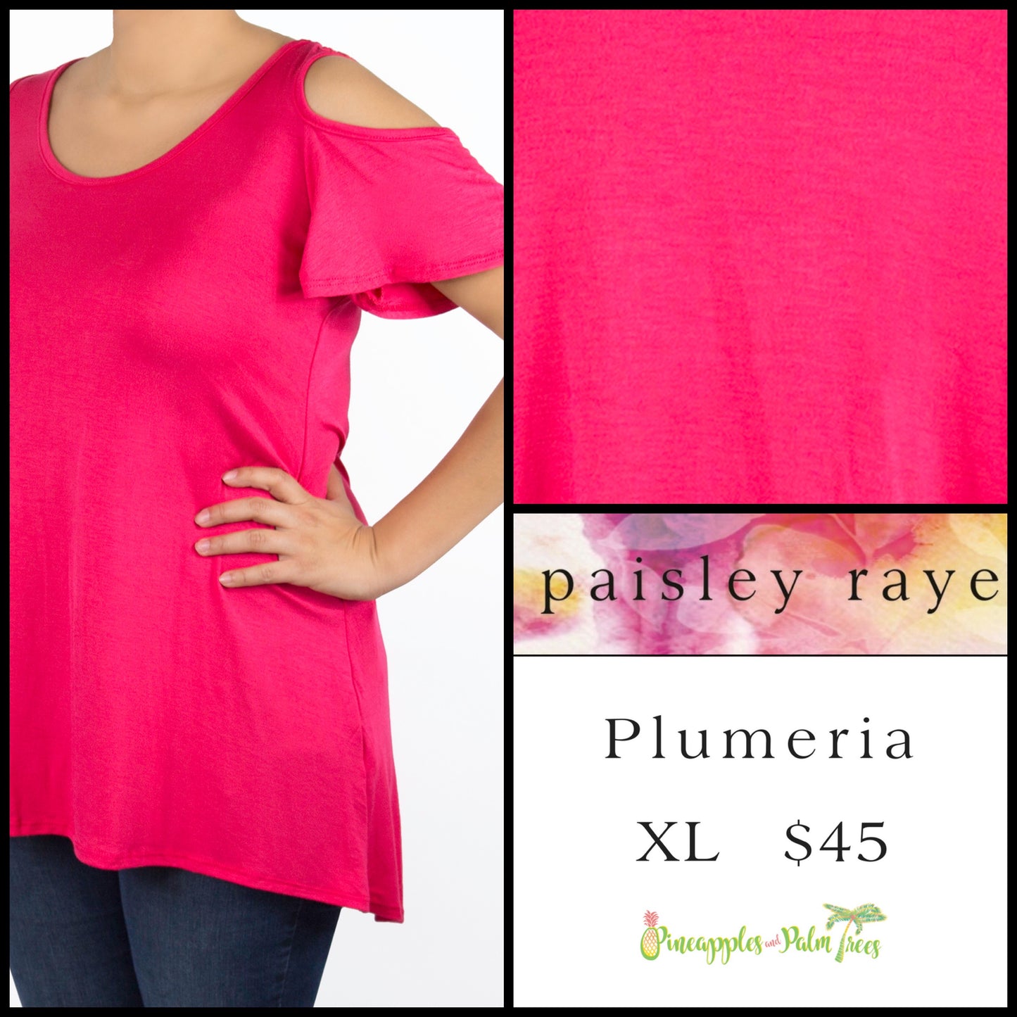 Top: Plumeria XL - punch