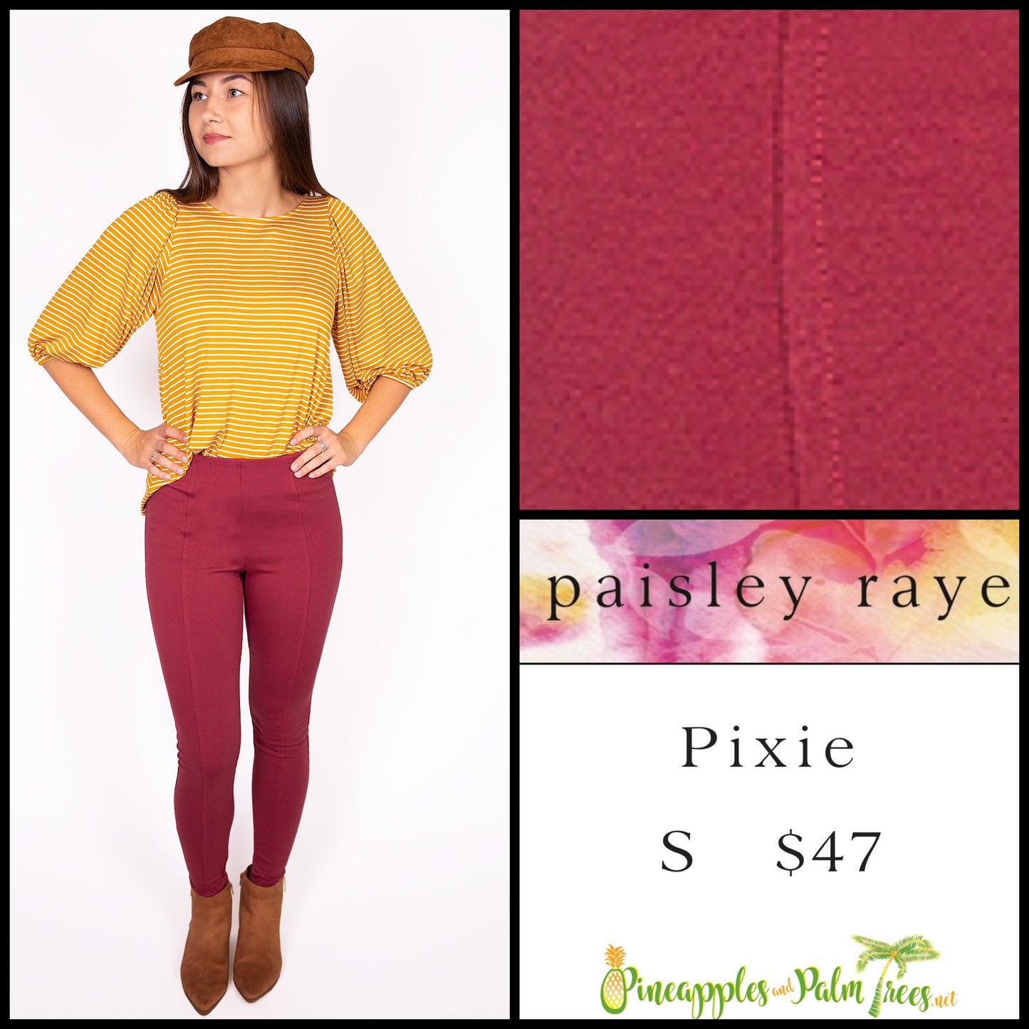 Pants: Pixie S - rust