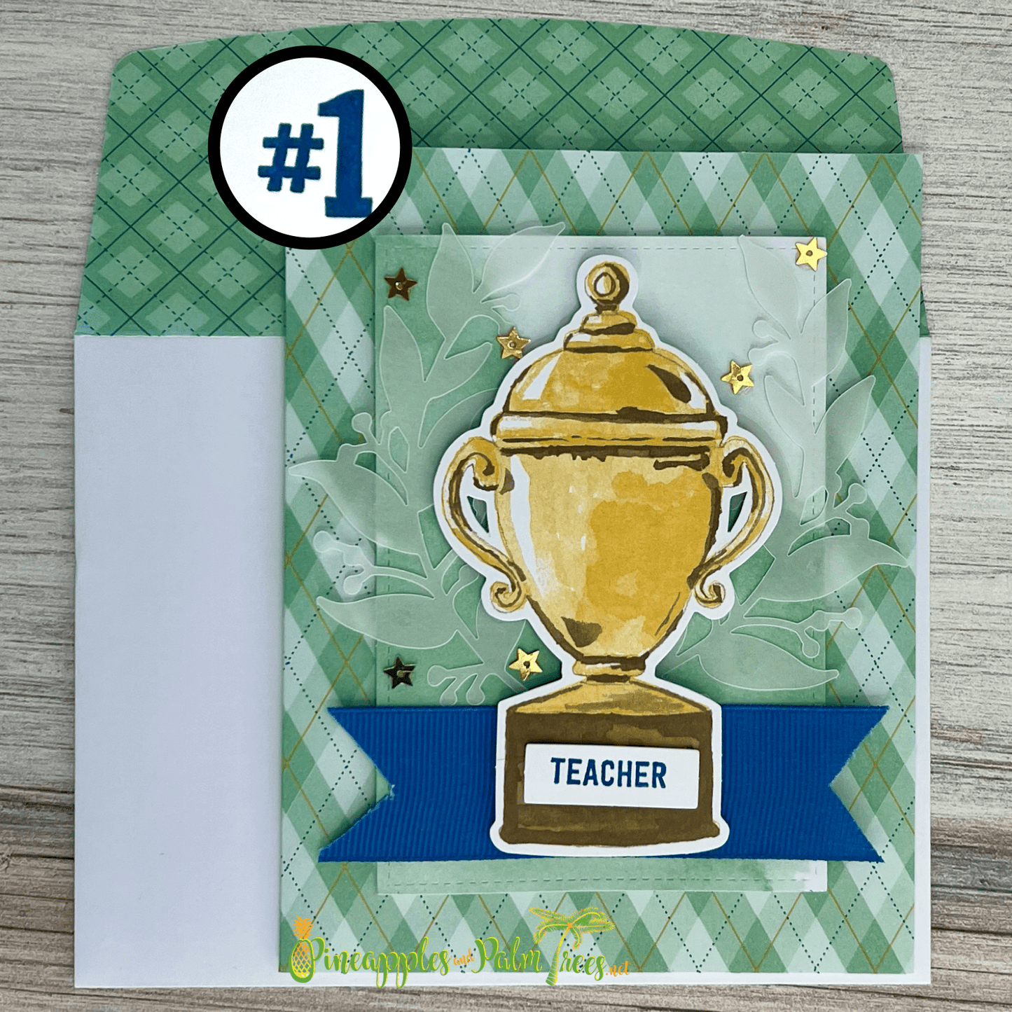 Greeting Card: Teacher - trophy