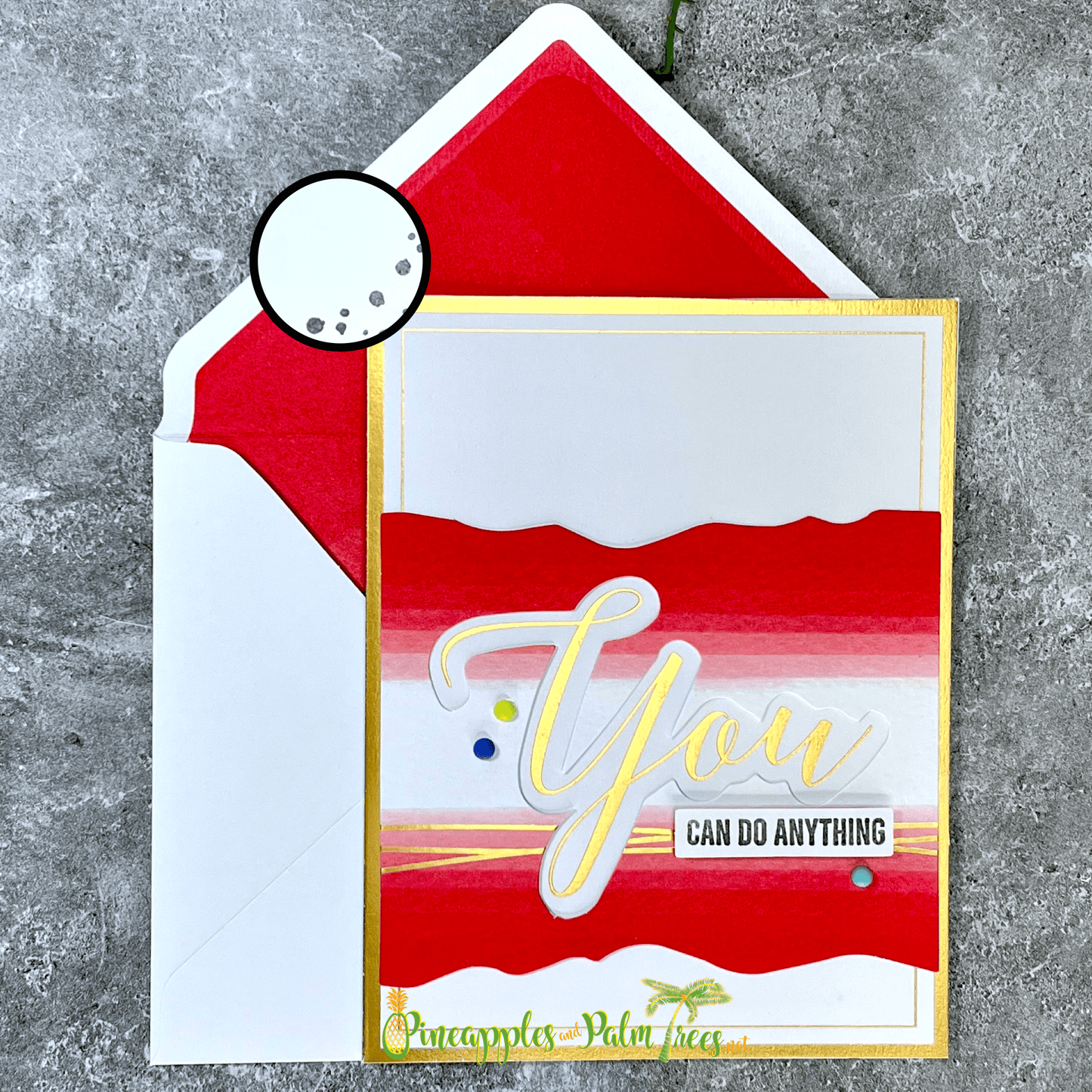 Greeting Card: You Can Do Anything - red