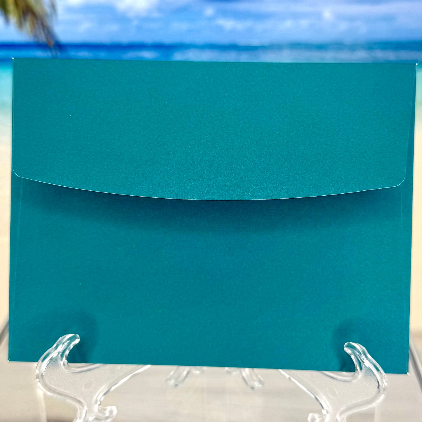 Greeting card with elegant script reading ‘I feel so blessed to have a wonderful, kind, and amazing friend like you’ matching envelope — heartfelt and handcrafted.