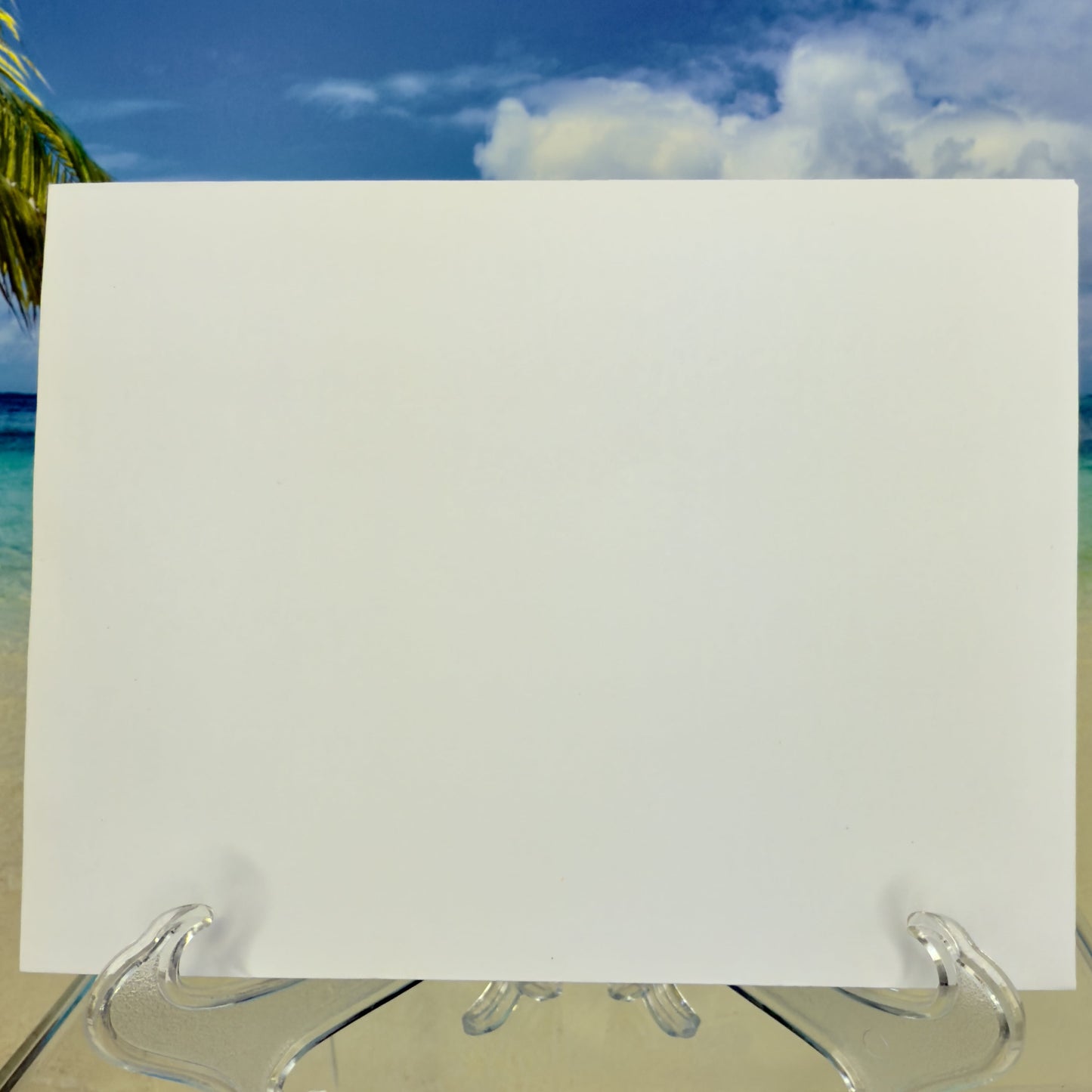 Envelope of a soft pink greeting card with ‘Happy Mother’s Day’ in elegant script, shown with its matching envelope — a sweet and handcrafted card for Mom.