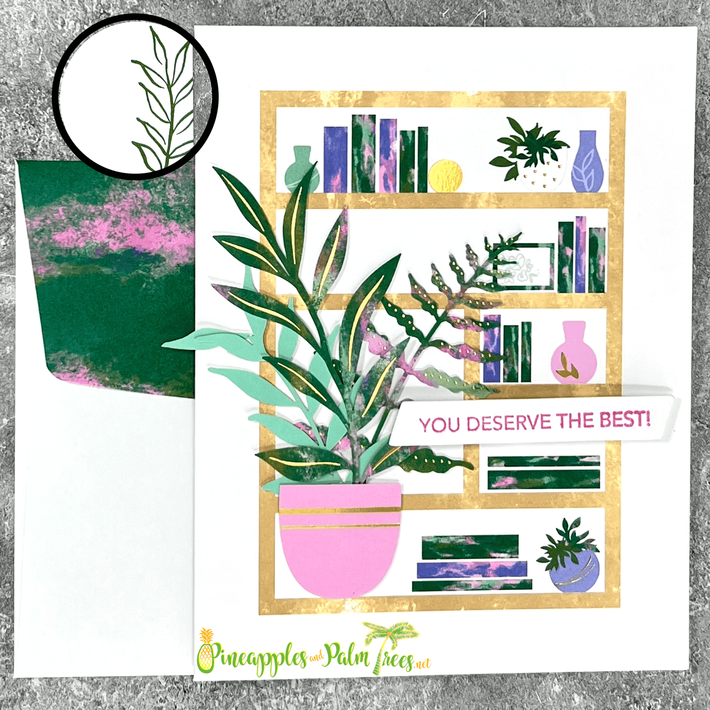 Greeting Card: You Deserve the Best! - bookshelf