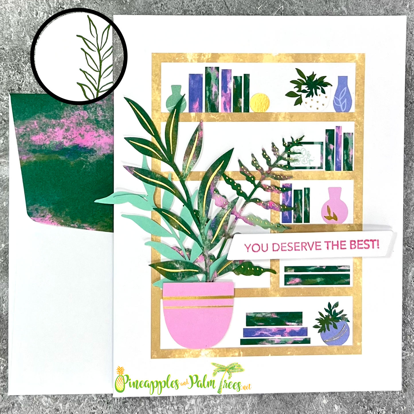 Greeting Card: You Deserve the Best! - bookshelf