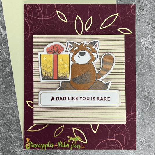 Greeting Card: A Dad Like You is Rare - raccoon