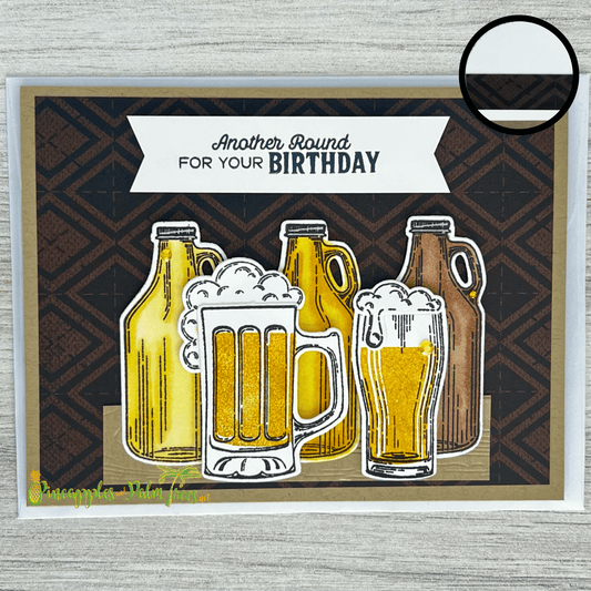 Greeting Card: Another Round For Your Birthday - beer jugs