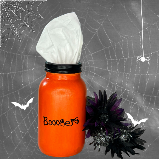 Halloween Decor: Booogers - orange & black