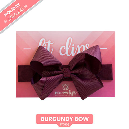 FitClips: Burgundy - bow