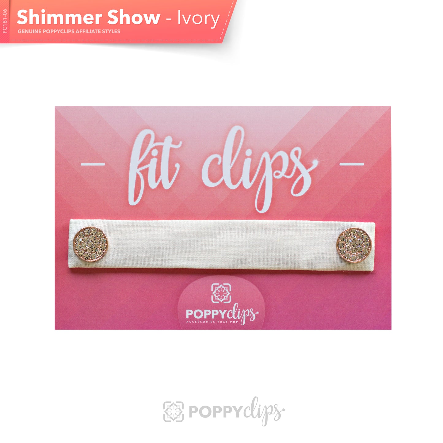 FitClips: Shimmer Show - ivory