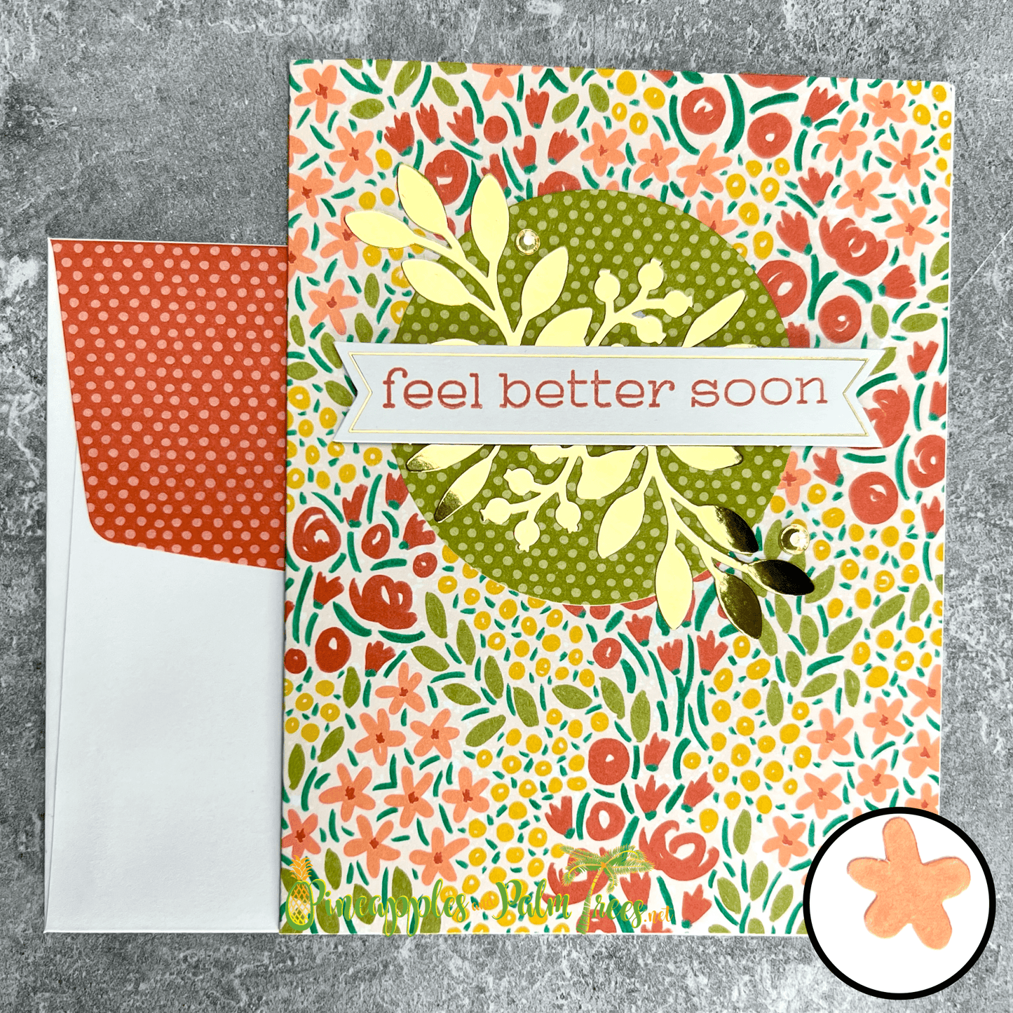 Greeting Card: Feel Better Soon - floral
