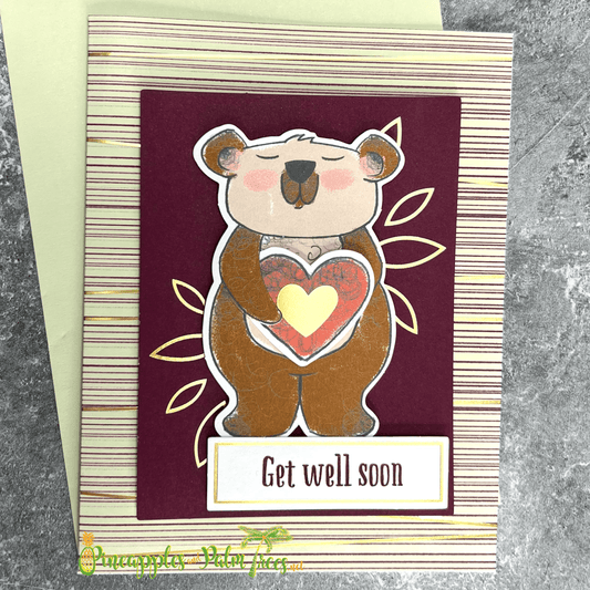 Greeting Card: Get Well Soon - bear