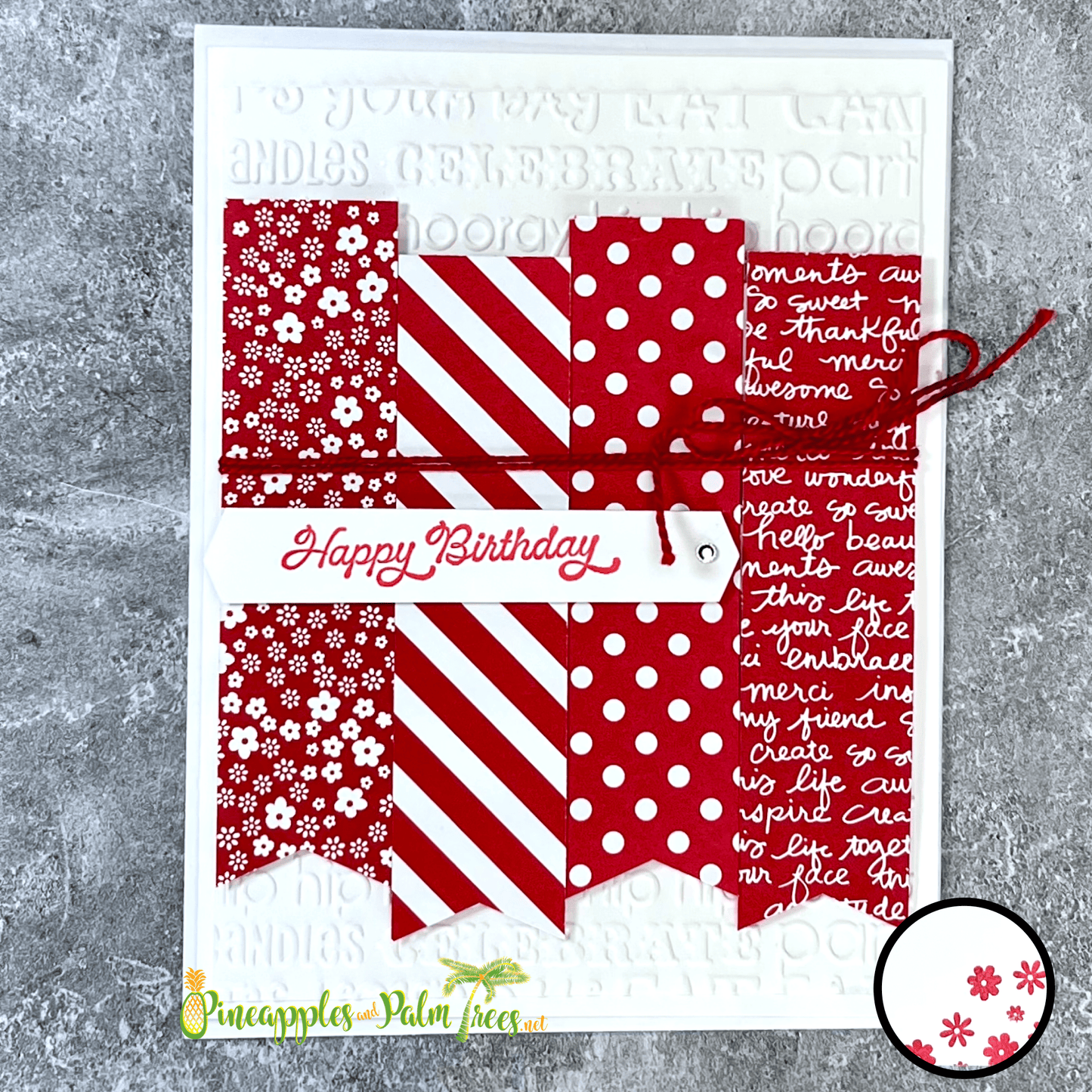 Greeting Card: Happy Birthday - red