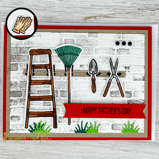 Greeting Card: Happy Father's Day - rake