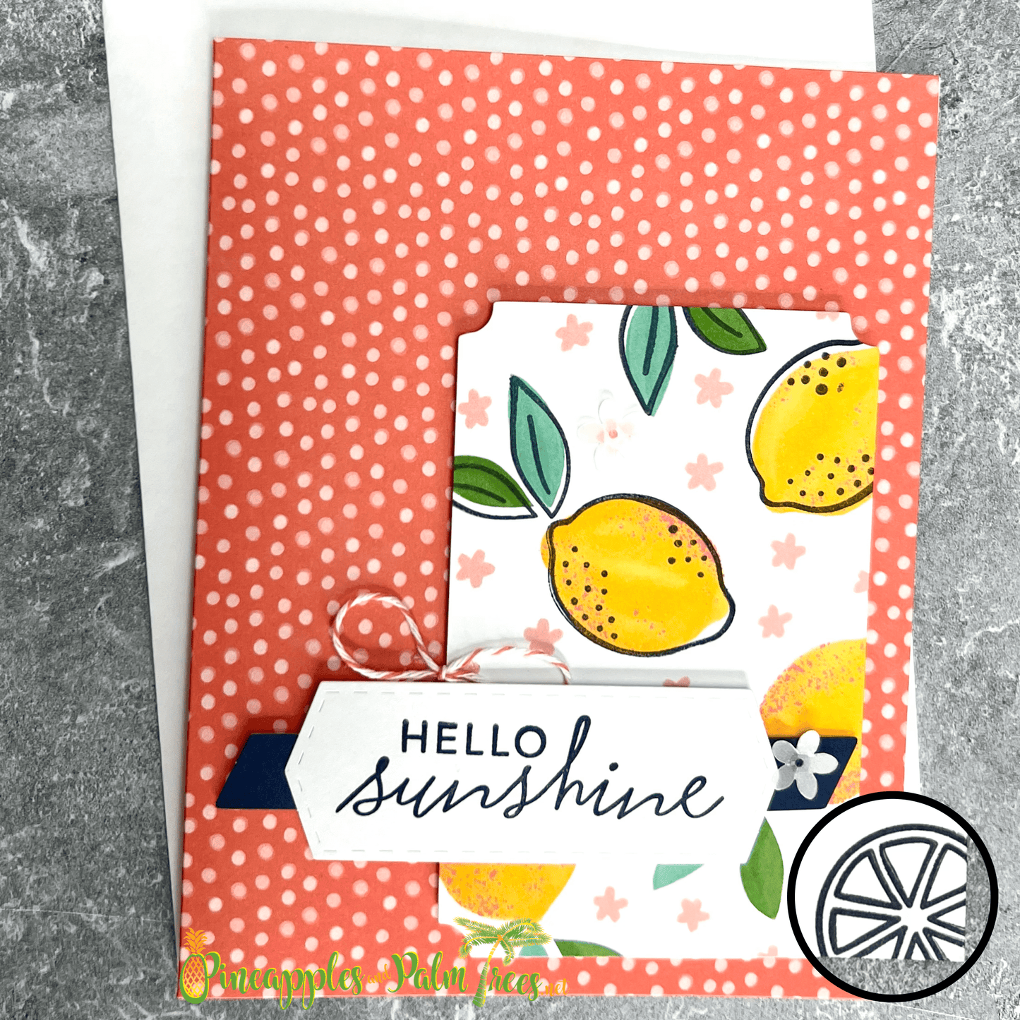 Greeting Card: Hello Sunshine - lemons