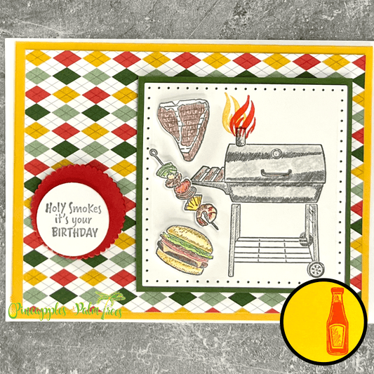 Greeting Card: Holy Smokes It's Your Birthday - bbq