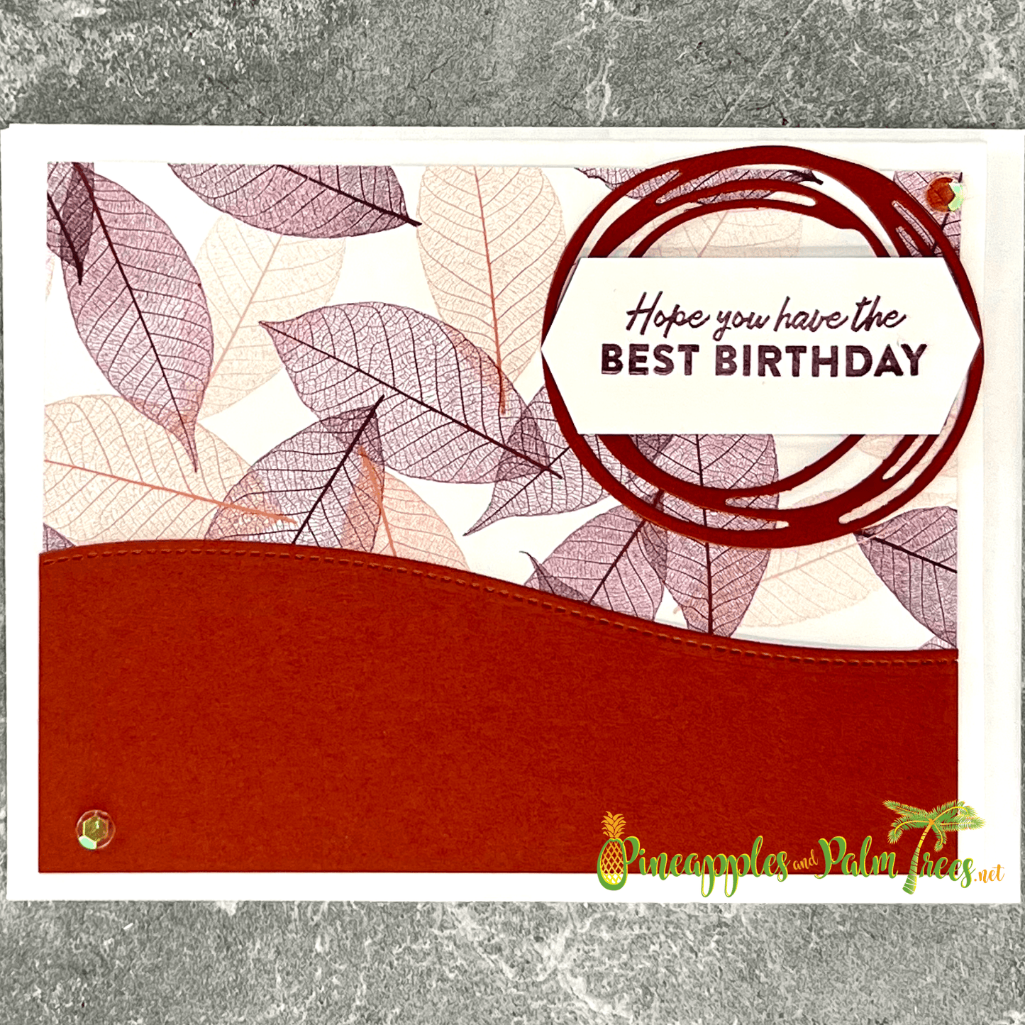 Greeting Card: Hope You Have the Best Birthday - leaves