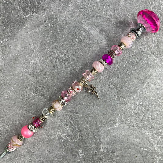 Garden Stake 1': Pink Pixie Charm - fairy