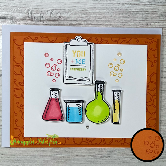 Greeting Card: You + Me = Chemistry
