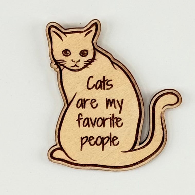 Fridge Magnet: Cats are my Favorite People - cat