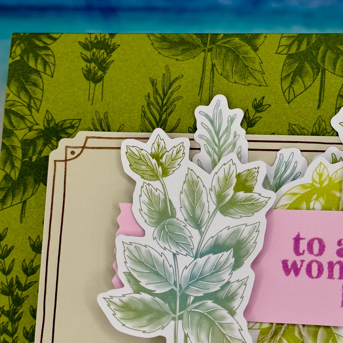 Greeting Card: To a Wonderful Friend - leaves