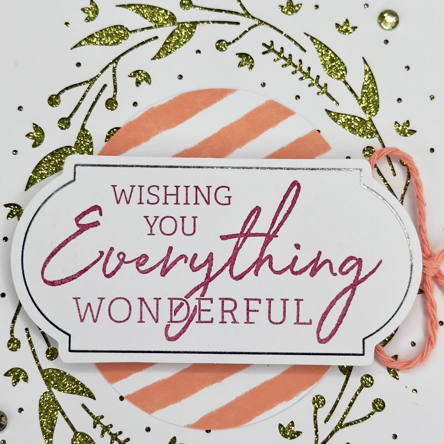 Greeting Card: Wishing You Everything Wonderful - wreath