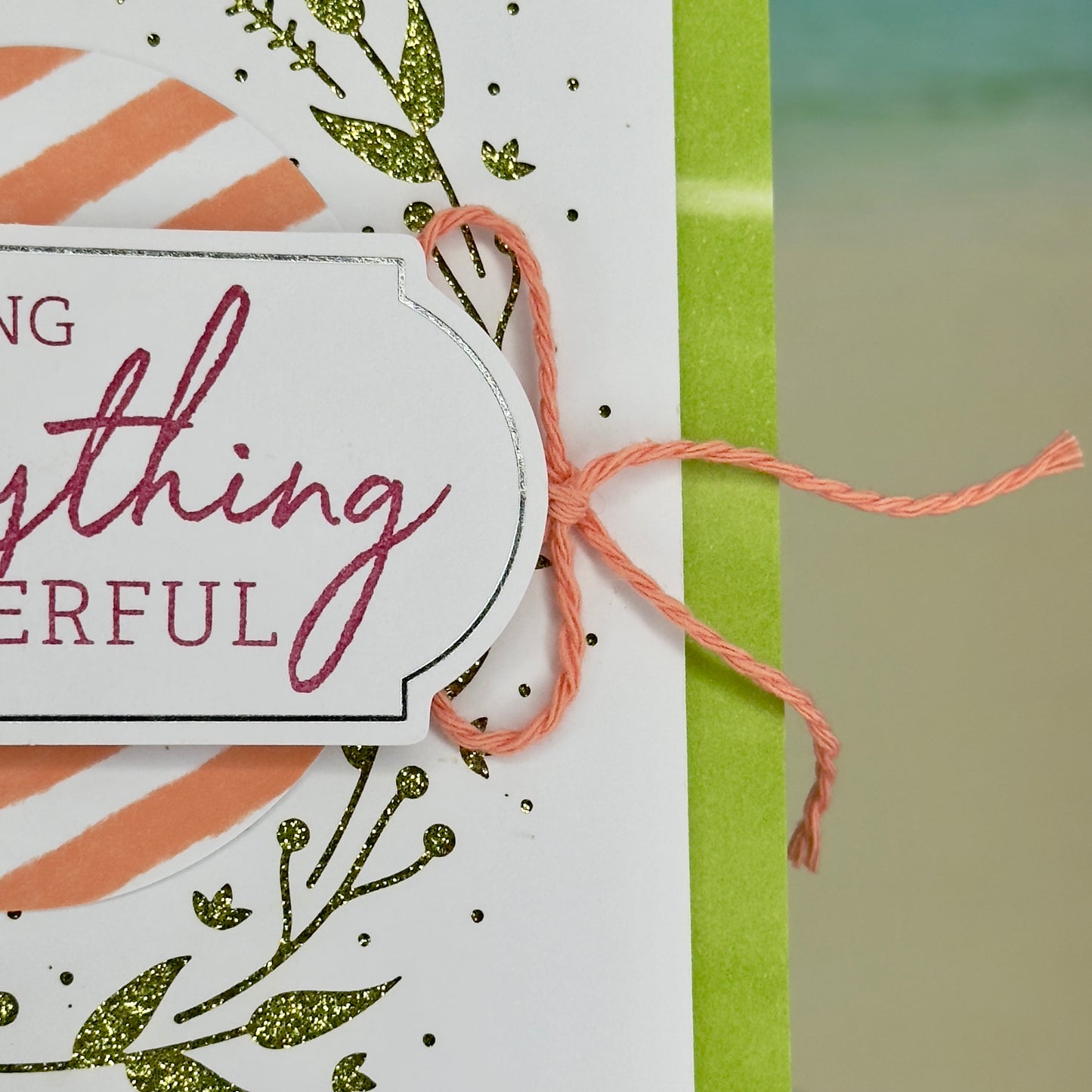 Greeting Card: Wishing You Everything Wonderful - wreath