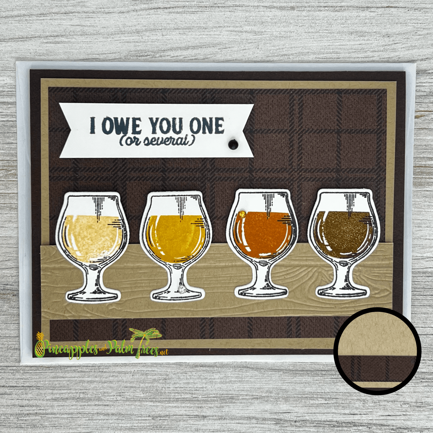 Greeting Card: I Owe You One (Or Several) - beer