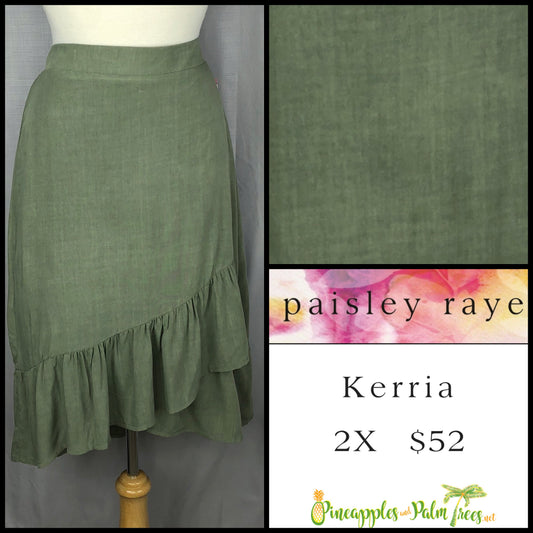 Skirt: Kerria 2X - green