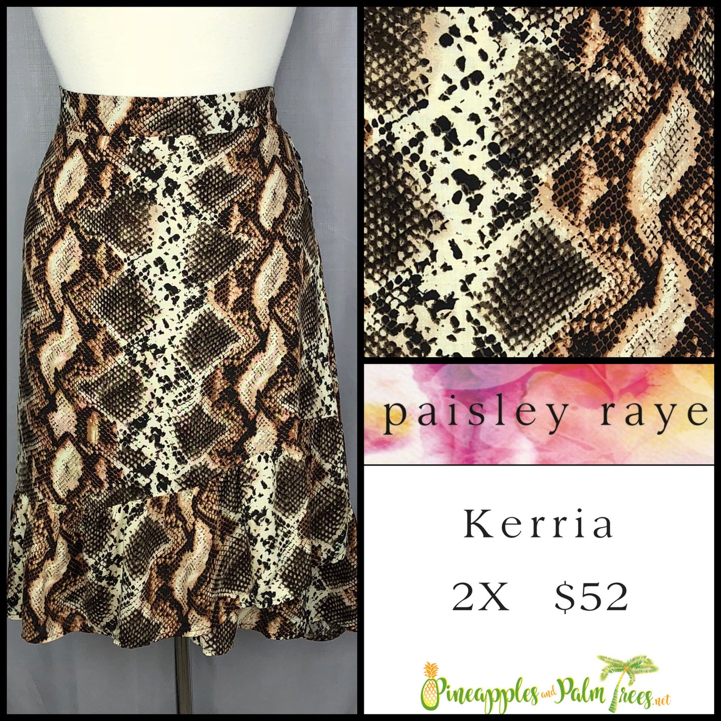 Skirt: Kerria 2X - snake
