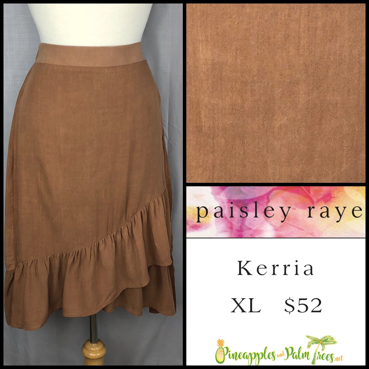 Skirt: Kerria XL - brown
