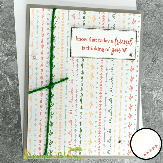 Greeting Card: Know That Today a Friend is Thinking of You - rows