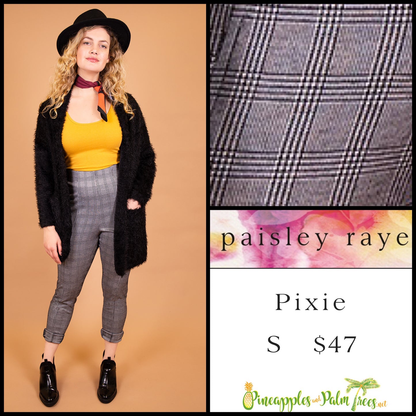 Pants: Pixie S - plaid