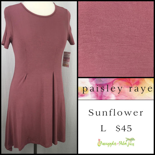 Dress: Sunflower L - dusty rose