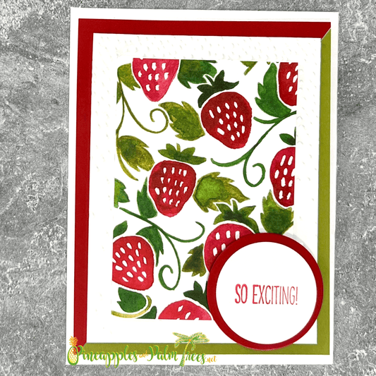 Greeting Card: So Exciting! - red