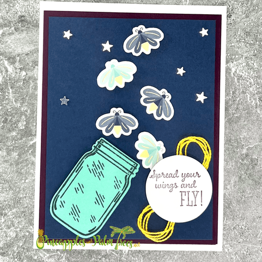 Greeting Card: Spread Your Wings and Fly! - fireflies