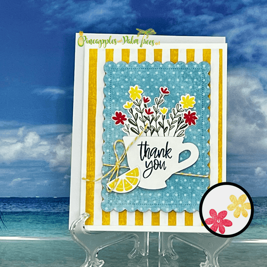 Greeting Card: Thank You - tea & lemon