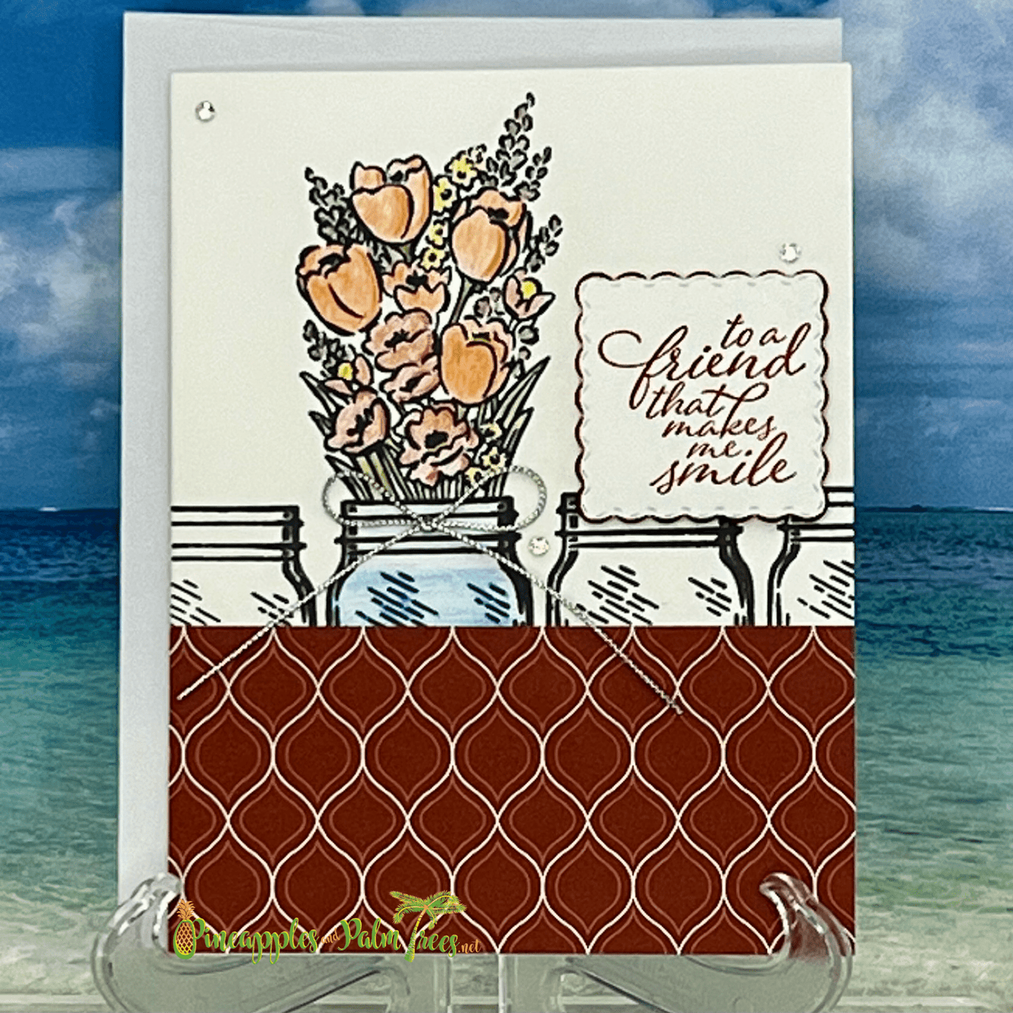 Greeting Card: To a Friend That Makes Me Smile - floral