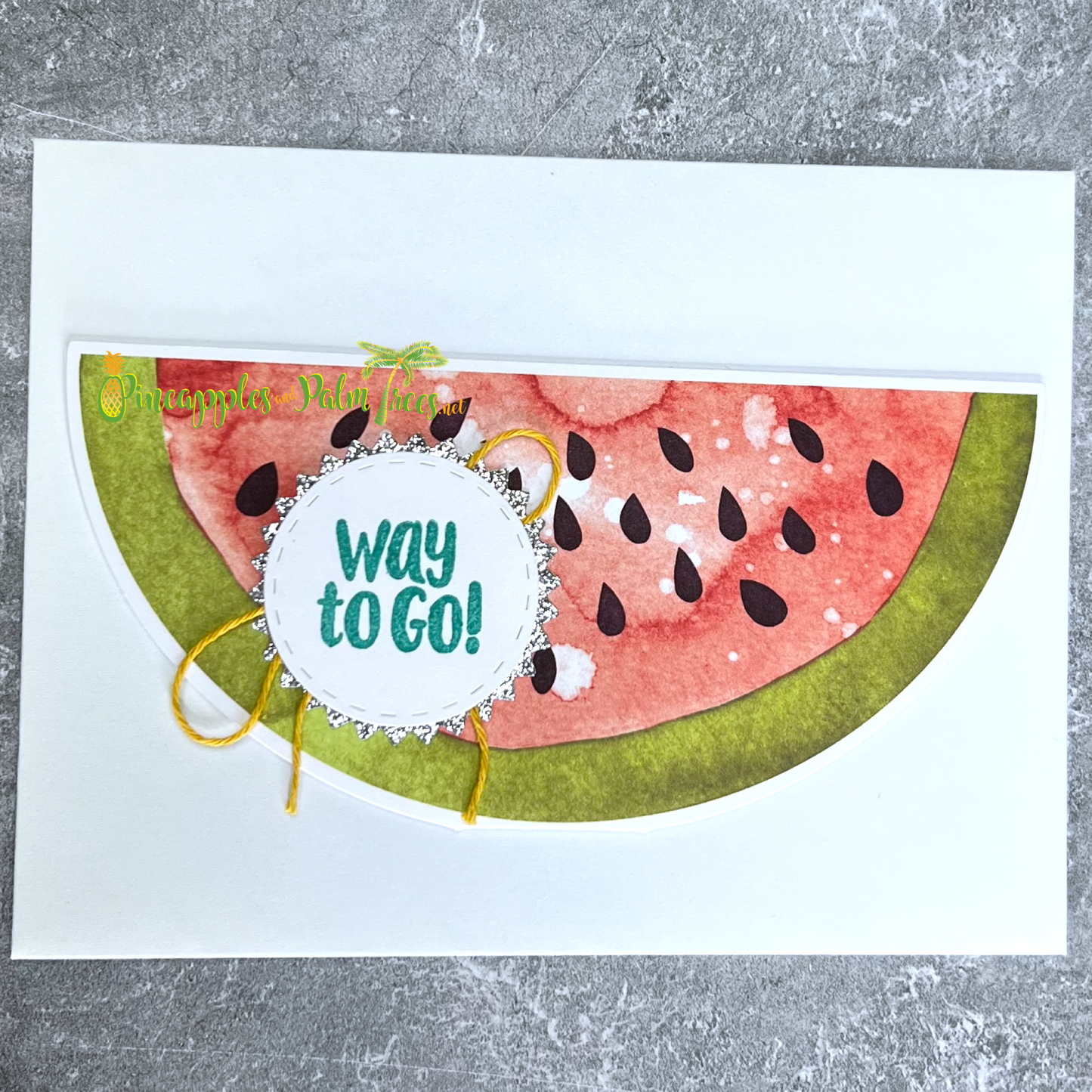 Greeting Card: Way to Go! - watermelon