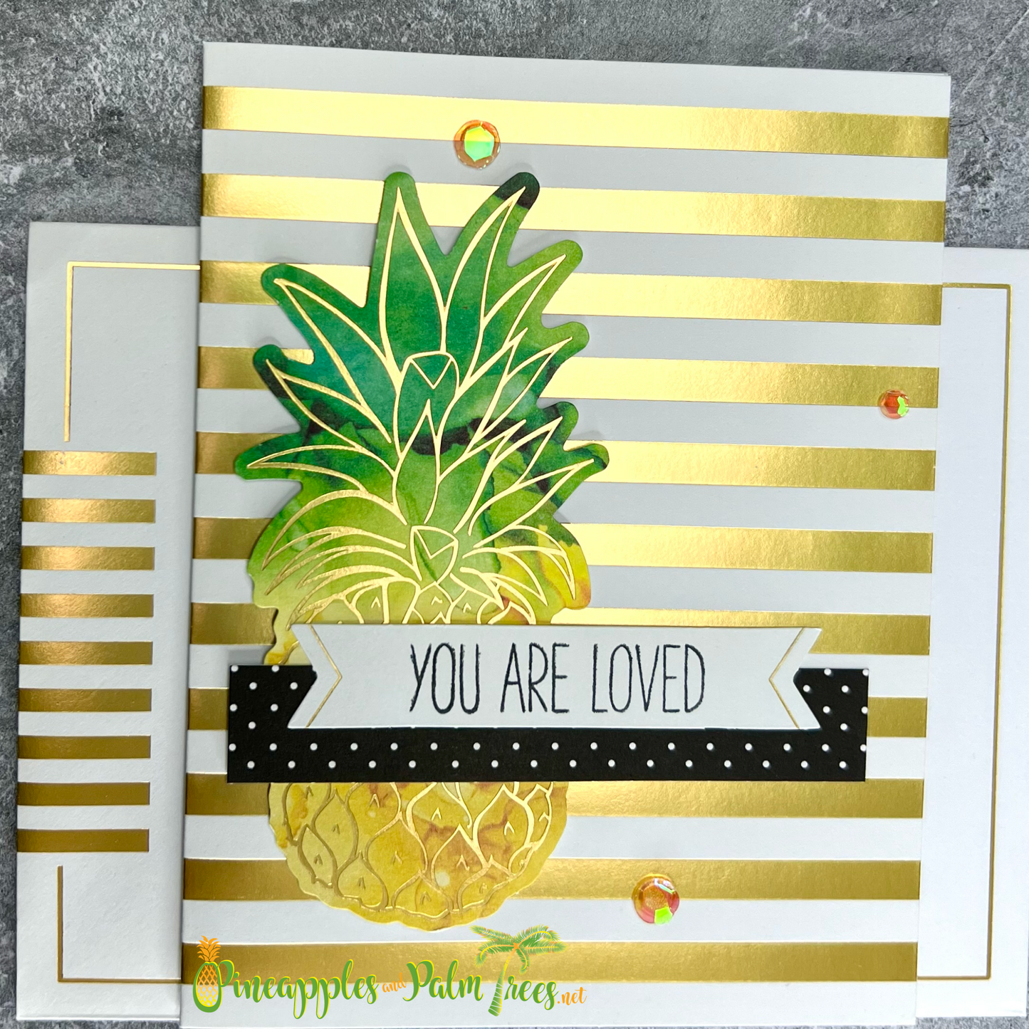 Greeting Card: You Are Loved - pineapple