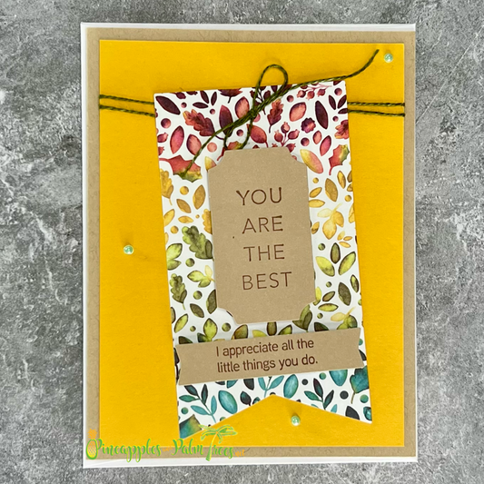 Greeting Card: You Are the Best I Appreciate All the Little Things You Do - rainbow leaves