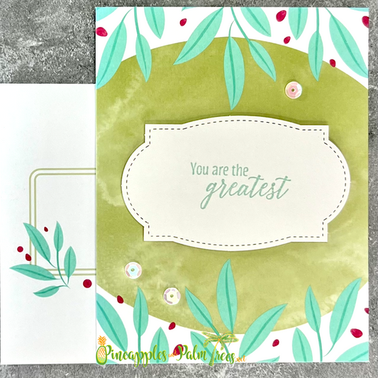 Greeting Card: You Are the Greatest - green